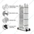 Heavy Duty 4 x 4 Foldable 16 Steps Multipurpose Ladder With 1 Year Warranty